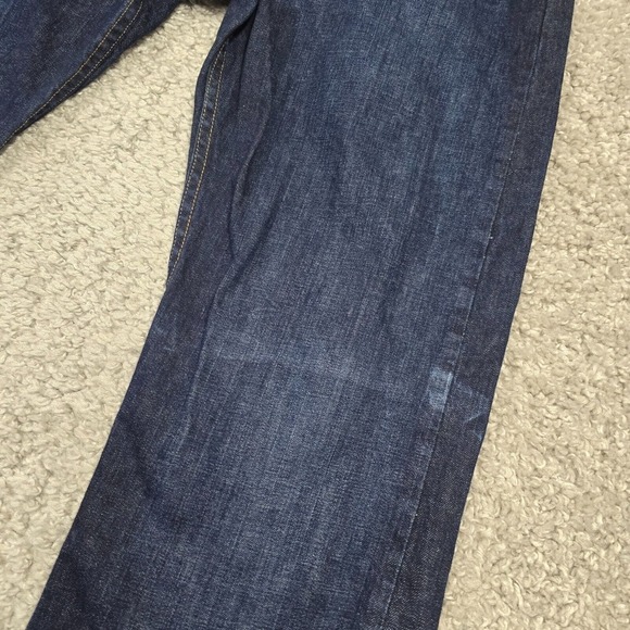 Levis 514 Jeans Mens 38x32 (Fits 36x32) Blue Straight Dark Wash Preppy Denim - Picture 3 of 14